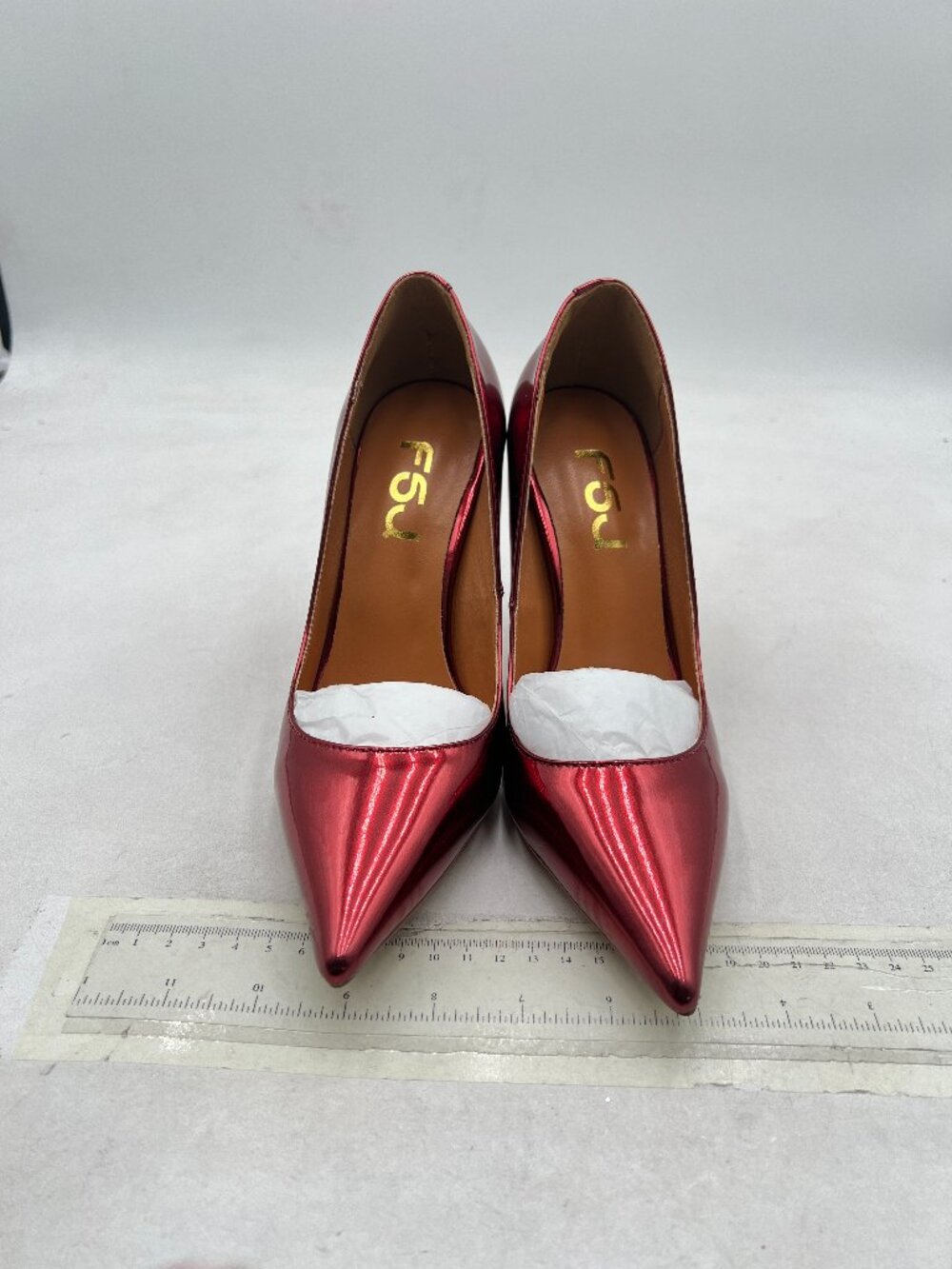 FSJ Wine Pointed Toe Pumps High Heel Sexy Stilettos Slip On Office Cute Shoes